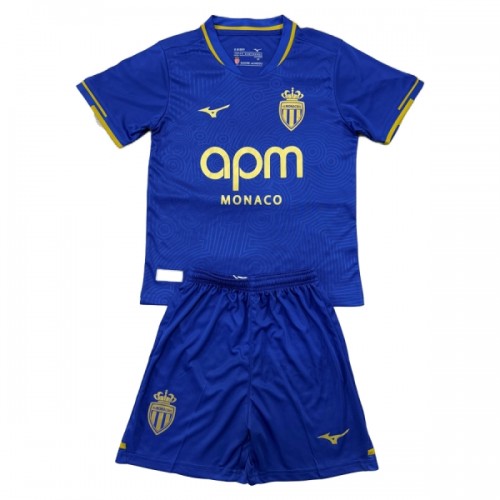 Conjunto AS Monaco Equipamento Alternativo 2025-26 - Criança Conjunto AS Monaco Equipamento Alternativo 2025-26 - Criança
